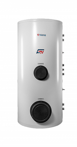 Бойлер Viena ST 400D (напольный, нерж. сталь 316, 2 змеевика 39+50Квт, фланец для прочистки)