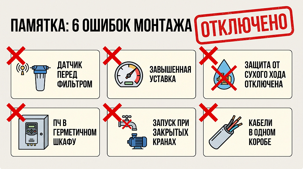Ошибки, из-за которых система работает криво