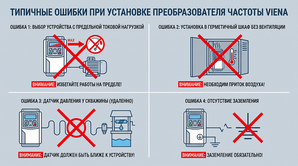 Монтаж и частые ошибки