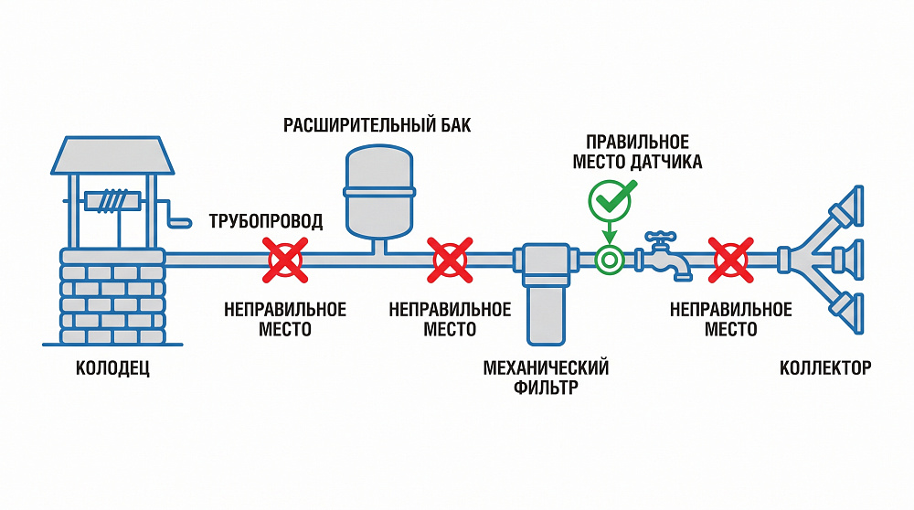 Где ставить выносной датчик