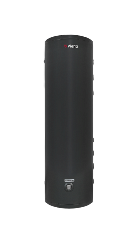 Бойлер Viena WTD 150 L Gray (правое подключение) напольный-настенный, нерж. сталь Duplex 2205, мощность змеевика 35квт